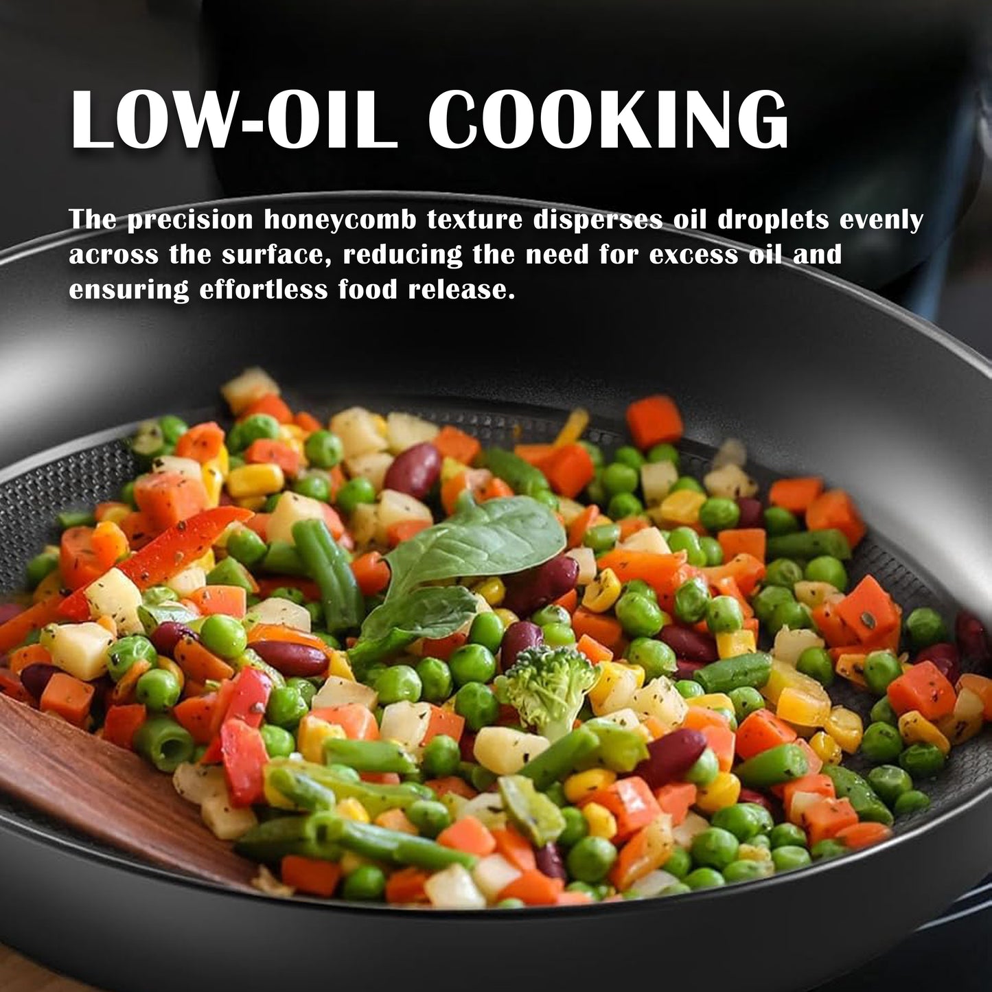 Cuisiland 8", 9.5", 10.25" Honeycomb Cast Iron Frying Pan Set