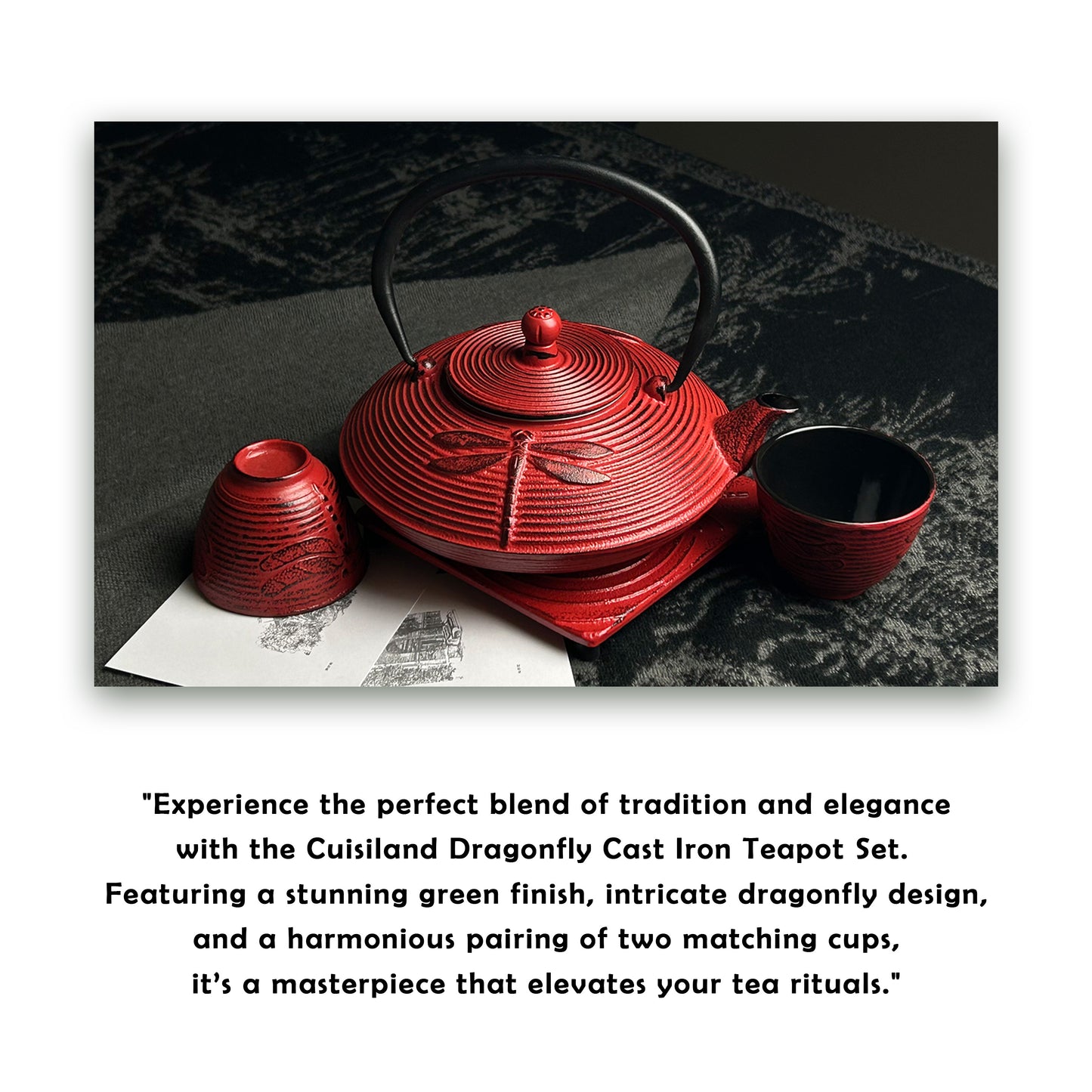 Dragonfly set with 2 cups 800ml (27oz)