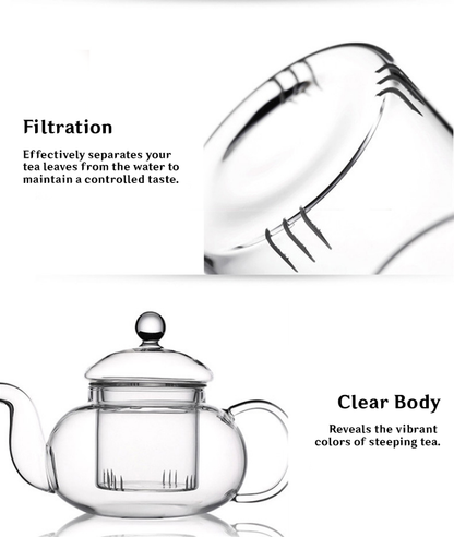Borosilicate Glass Teapot (800-1000 ml)
