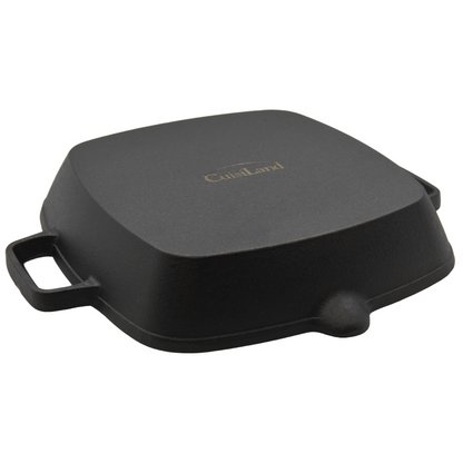 Pre-seasoned Square Grill Skillet With Two Handles (10.25")