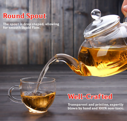 Borosilicate Glass Teapot (800-1000 ml)