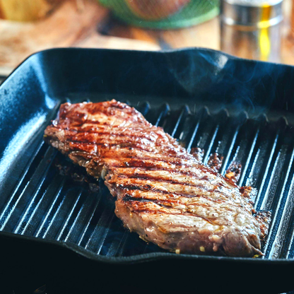 Pre-seasoned Square Grill Skillet With Two Handles (10.25")