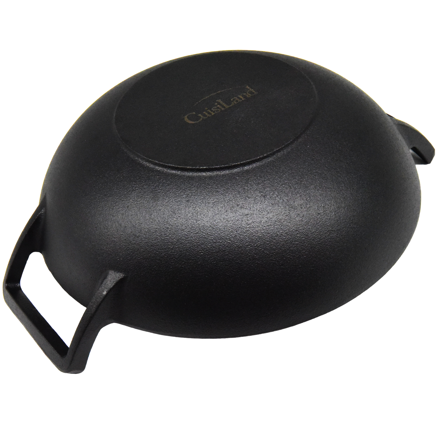 CuisiLand 12” Pre-Seasoned Cast Iron Wok