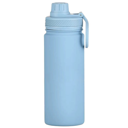 Cuisiland 22oz / 650ml Stainless Steel Insulated Water Bottle with Handle – Vacuum Double Wall Flask, Leakproof Wide Mouth Thermos, Hot & Cold Sports Bottle