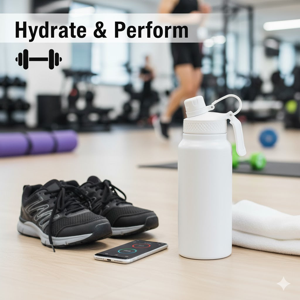Cuisiland 25oz / 750ml Stainless Steel Sports Water Bottle with Straw and Direct Drink Lid – Vacuum Insulated Double Wall Flask, Leakproof, Portable Handle, Hot & Cold Thermos