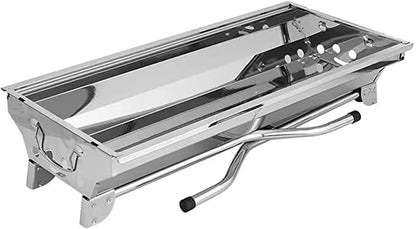 Cuisiland Portable Foldable Stainless Steel Charcoal BBQ Grill for Backyards, Parks, Patios, Campings, Outdoor Travels